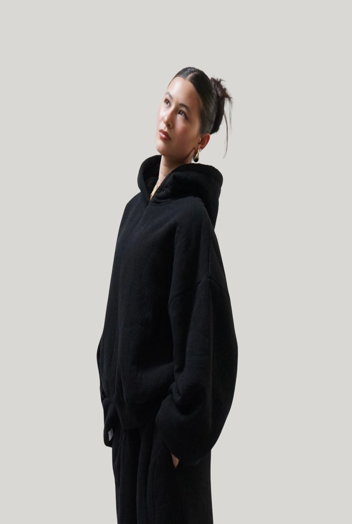 Homebody Fleece-Housut + Peittomainen Huppari