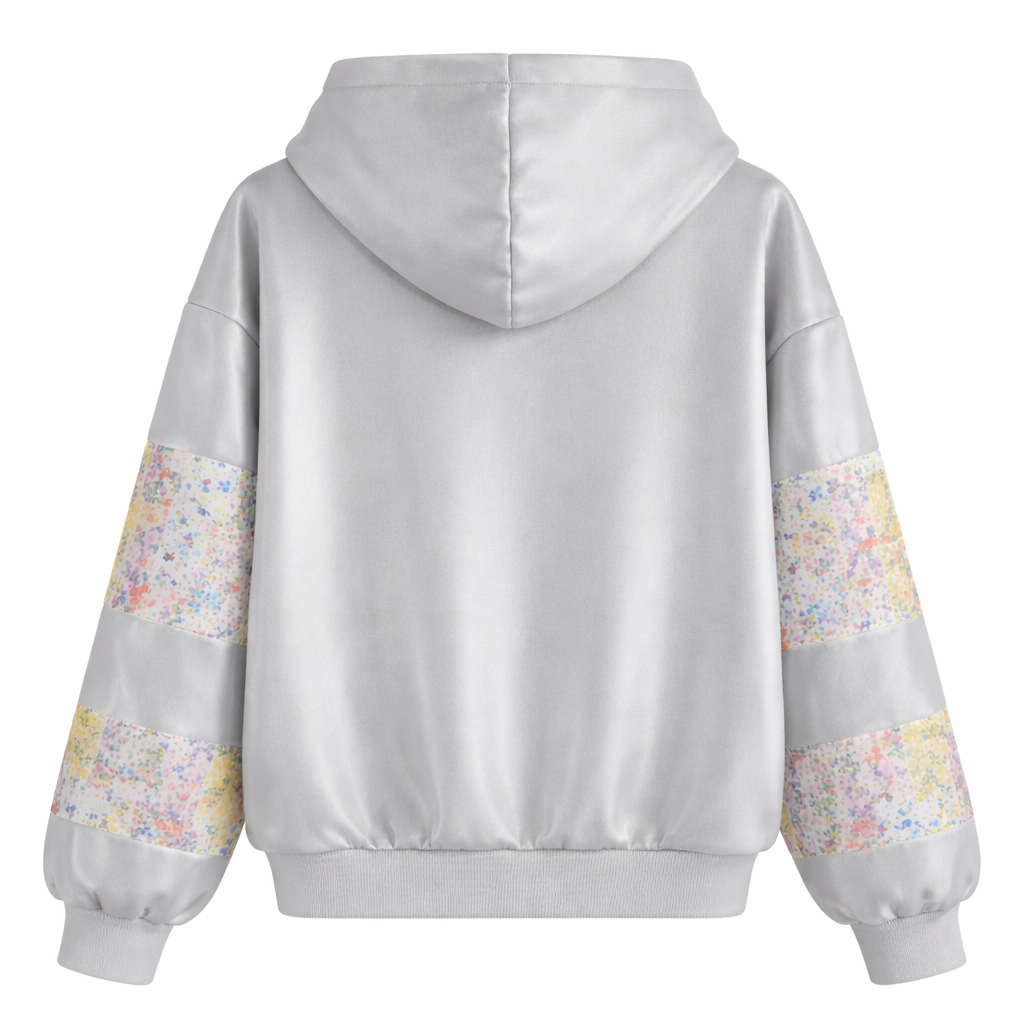 Grey Hoodie Flower