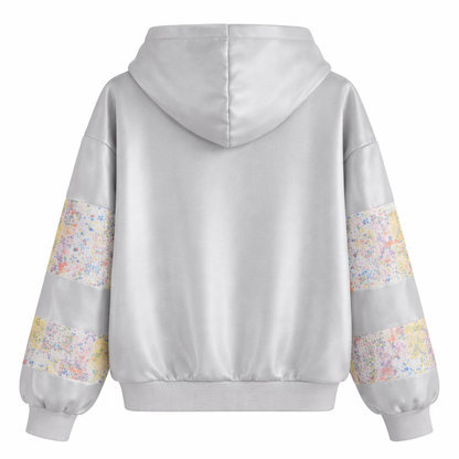 Grey Hoodie Flower