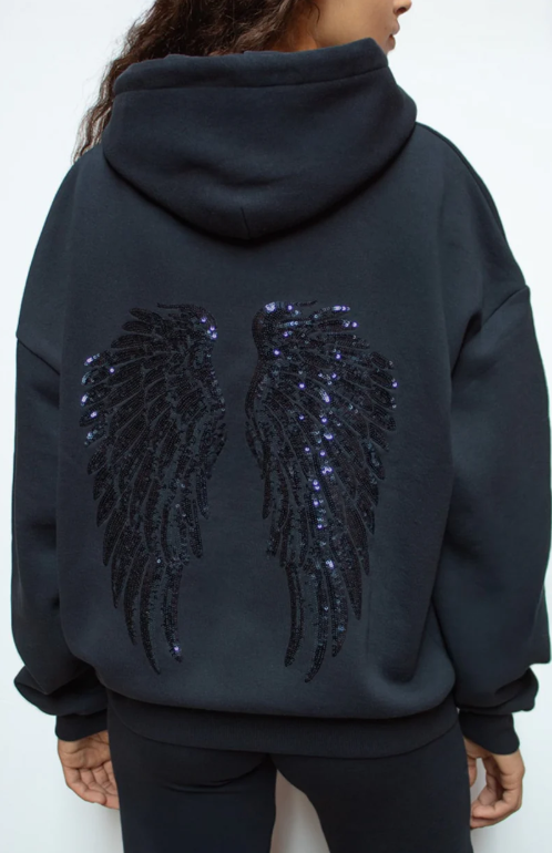 Paljettisiivet Huppari