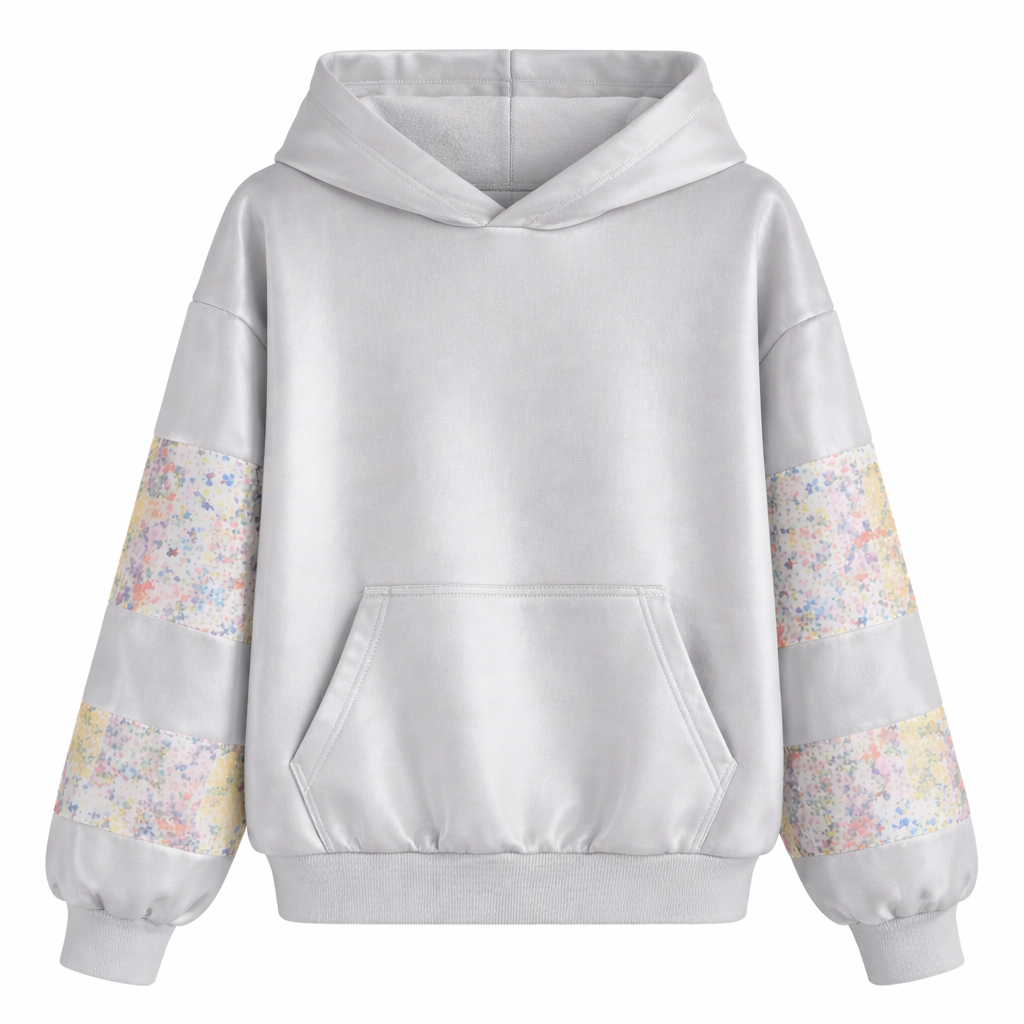 Grey Hoodie Flower