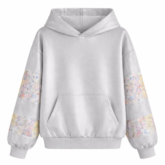Grey Hoodie Flower